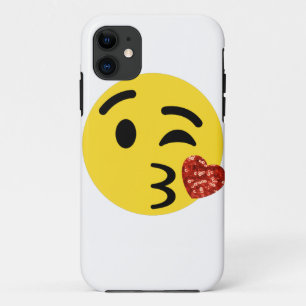 Coque Case-Mate iPhone parties scintillant baiser émoji