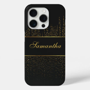 Coque Case-Mate iPhone Parties scintillant Black et Gold personnalisée