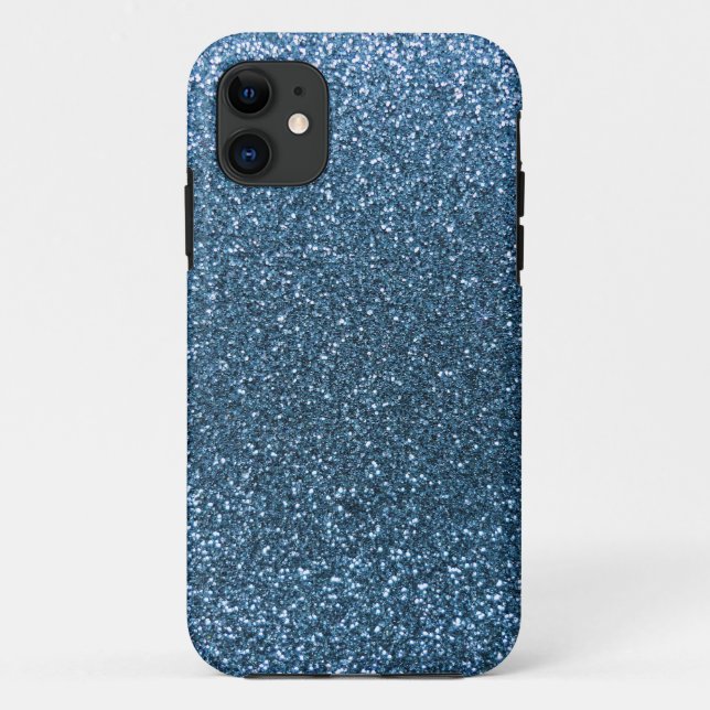 Coques Case-Mate iPhone Parties scintillant bleu foncé (Dos)