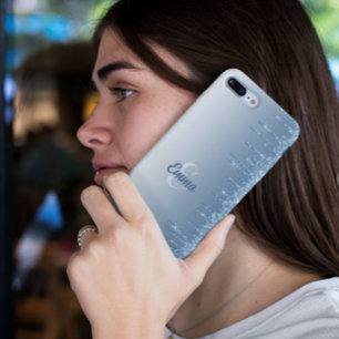 Coque Case-Mate iPhone Parties scintillant bleu moderne éclaboussures Nom