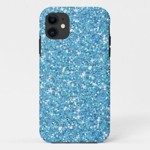 Coque iPhone 11 Parties scintillant bleu océan brillante