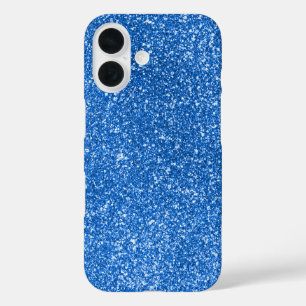 Coque Pour iPhone 16 Parties scintillant bleue