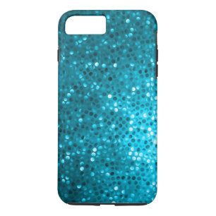 Coque iPhone 7 Plus Parties scintillant bleue et étincelles