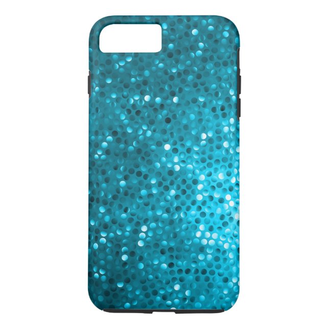Coques Case-Mate iPhone Parties scintillant bleue et étincelles (Dos)