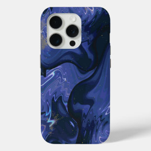 Coque Case-Mate iPhone Parties scintillant bleue Galaxy Swirl Abstrait Mo