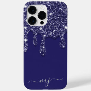 Coque Case-Mate iPhone Parties scintillant bleue marine moderne élégant