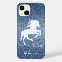 Parties scintillant bleue Unicorn