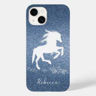 Coque Case-Mate iPhone Parties scintillant bleue Unicorn