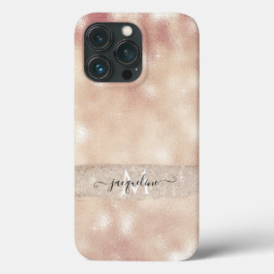 Case-Mate iPhone Case Parties scintillant Blush moderne Rose or étincell