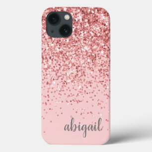 Case-Mate iPhone Case Parties scintillant Blush Rose Girl Moderne Monogr