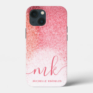 Case-Mate iPhone Case Parties scintillant Blush Rose Rose Or Script Mono