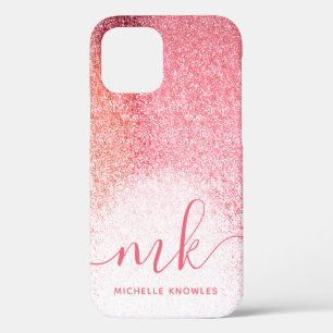 Case-Mate iPhone Case Parties scintillant Blush Rose Rose Or Script Mono