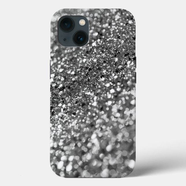 Coques Case-Mate iPhone Parties scintillant Bokeh gris argent #1 (Parties  (Verso)
