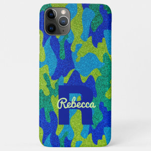 Case-Mate iPhone Case Parties scintillant Camouflage bleu et vert clair 
