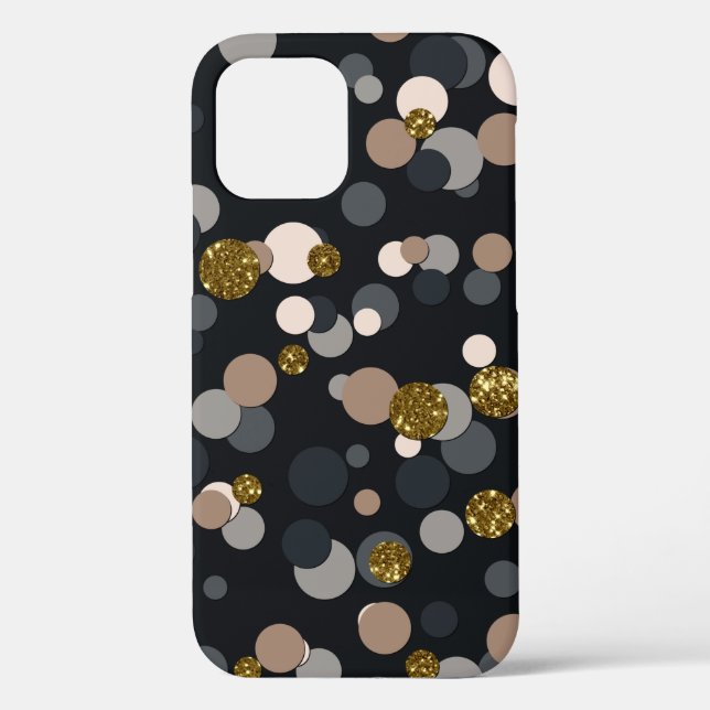 Coques Case-Mate iPhone Parties scintillant Confetti Peach, Maple, Grey an (Verso)