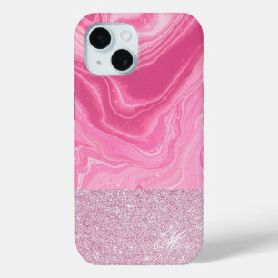 Coque Case-Mate iPhone Parties scintillant d'agate rose or