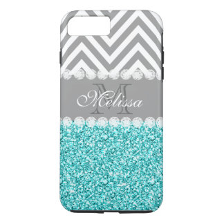 COQUE Case-Mate iPhone PARTIES SCINTILLANT D'AQUA, CHEVRON GRIS, MONOGRAM