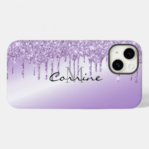 Coque Case-Mate iPhone Parties scintillant de déshydratation violet viole