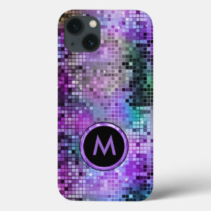 Case-Mate iPhone Case Parties scintillant de disco colorée monogramme to