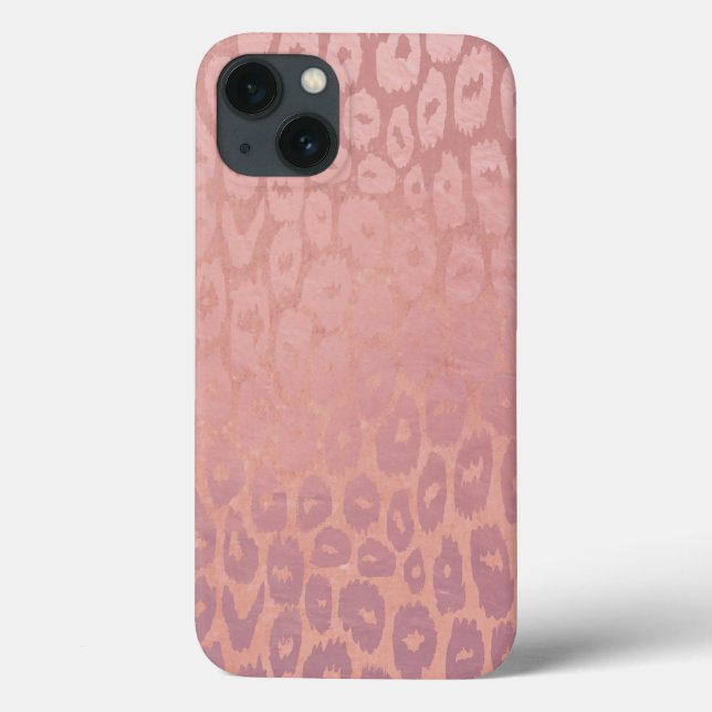 Coques Case-Mate iPhone Parties scintillant de Golg rose Léopard Texture (Verso)