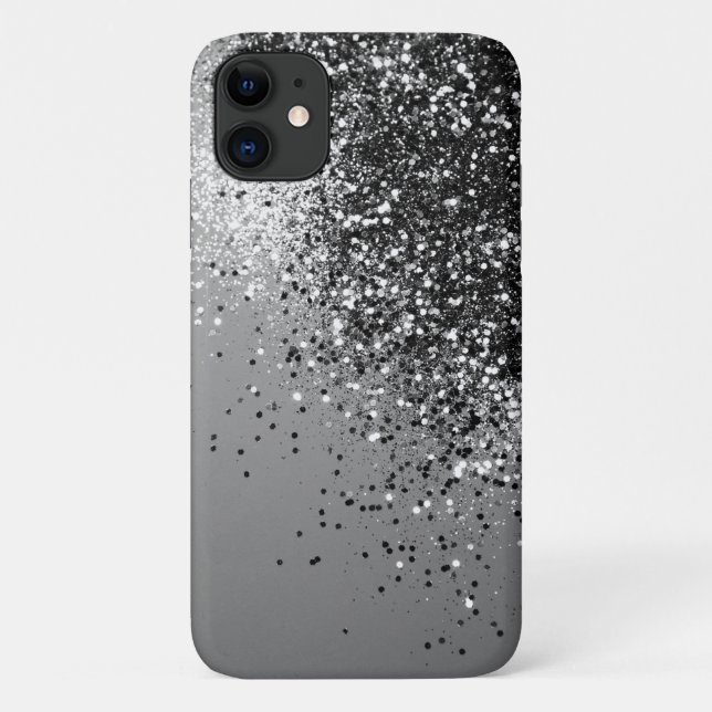 Coques Case-Mate iPhone Parties scintillant de la dame gris argenté #1 #br (Dos)