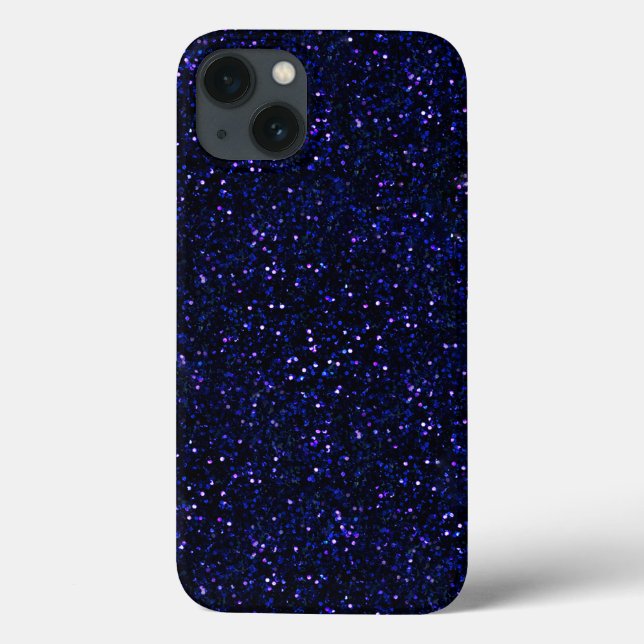 Coques Case-Mate iPhone Parties scintillant de minuit Indigo Blue Starry (Verso)