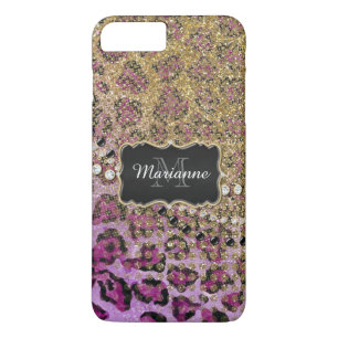 Coque iPhone 7 Plus Parties scintillant de Poster de animal Leopard d'
