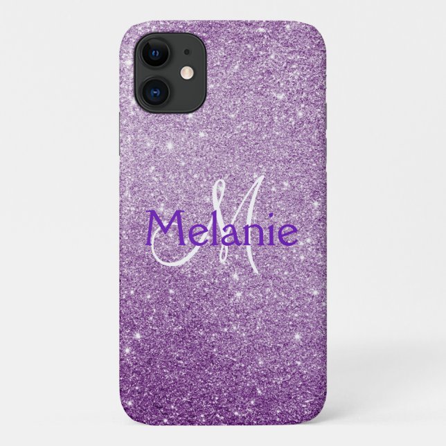 Coques Case-Mate iPhone Parties scintillant d'éclaboussure violette Ombre  (Dos)