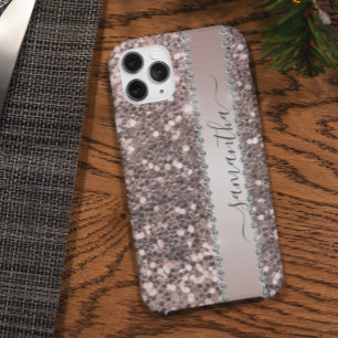 Case-Mate iPhone Case Parties scintillant Diamond Bling Look rose Callig