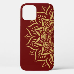 Case-Mate iPhone Case Parties scintillant d'or mandala coeurs et tourbil