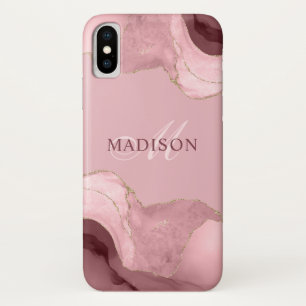 Case-Mate iPhone Case Parties scintillant d'or Rose rose vierge Pla mono