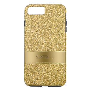 Case-Mate iPhone Case Parties scintillant d'or Texture Monogramme