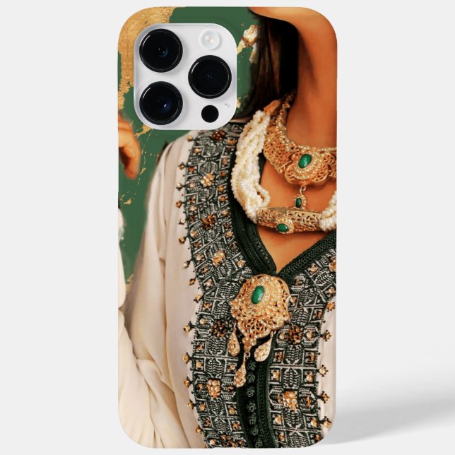 Coques Case-Mate iPhone parties scintillant d'or vert (Verso)