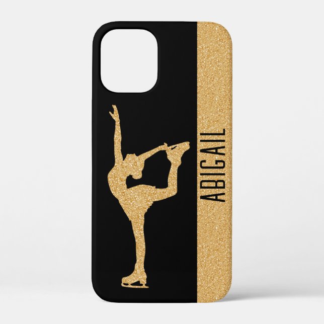 Coques Case-Mate iPhone parties scintillant dorée "patinage artistique" no (Verso)