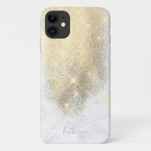 Case-Mate iPhone Case parties scintillant dorée personnalisée élégan