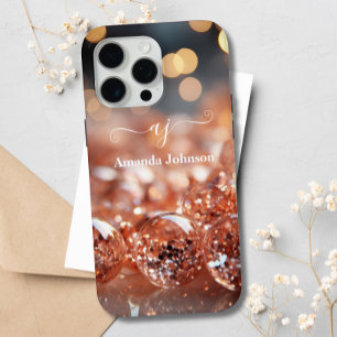 Coque Case-Mate iPhone Parties scintillant en or rose pâle en pierres pr