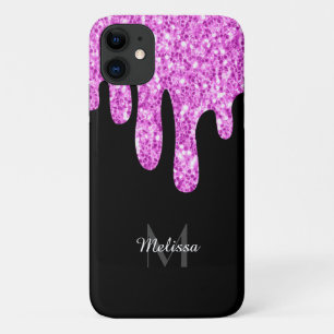 Case-Mate iPhone Case Parties scintillant étincelante rose noir Monogram