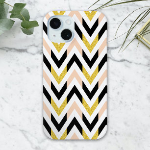 Coque Case-Mate iPhone Parties scintillant Faux géométrique Chevron Motif