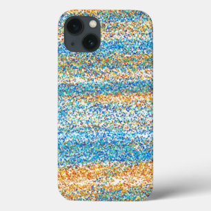 Coque Case-Mate iPhone Parties scintillant Gold Blue Abstrait