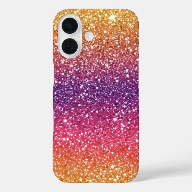 Coques Case-Mate iPhone Parties scintillant Golden Purple Ombre (Verso)