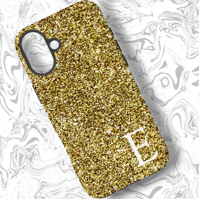 Coques Case-Mate iPhone Parties scintillant imprimée Gold Girly Stylish et (Créateur téléchargé)