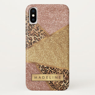 Case-Mate iPhone Case Parties scintillant Leopard de  rouge Rose géométr