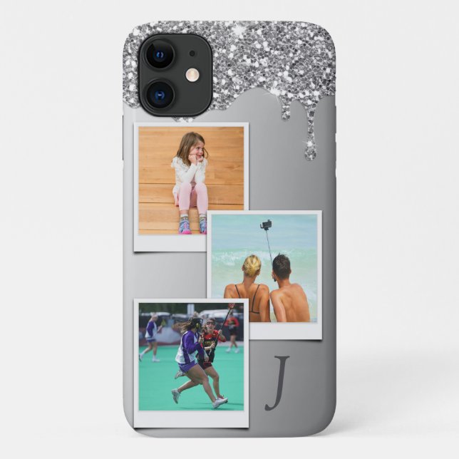 Coques Case-Mate iPhone Parties scintillant Modèle photo Monogramme 3 (Dos)