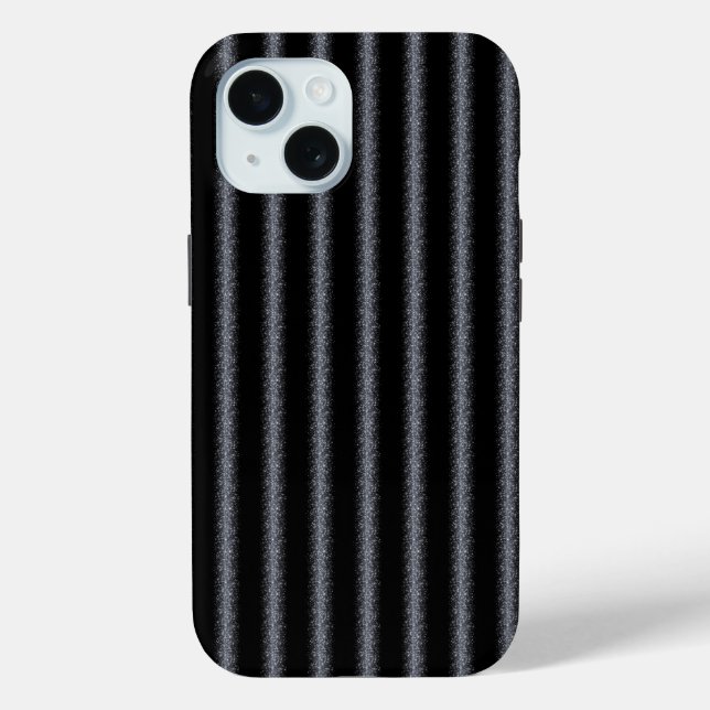 Coques Case-Mate iPhone Parties scintillant moderne Black & Silver (Verso)