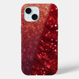 Coque Case-Mate iPhone Parties scintillant moderne Red Sparkle Téléphone