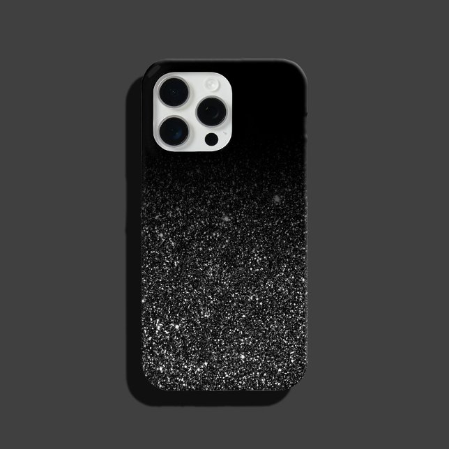 Coques Case-Mate iPhone Parties scintillant noire Chic Ombre (Créateur téléchargé)
