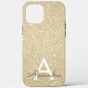 Case-Mate iPhone Case Parties scintillant Or de luxe et Monogramme étinc