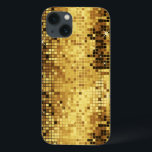 Coques Pour iPhone Parties scintillant Or Et Motif Étincelle<br><div class="desc">Elégant tons or rétro boule disco miroirs parties scintillant et scintillants.</div>