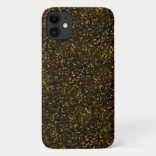 Coques Case-Mate iPhone Parties scintillant or jaune foncé (Dos)