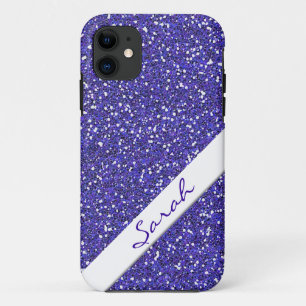 Coque Case-Mate iPhone Parties scintillant personnelle violette